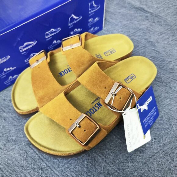 NEW 🌭Birkenstock Arizona • Mink • Narrow Fit • Contoured Footbed - Picture 3 of 5